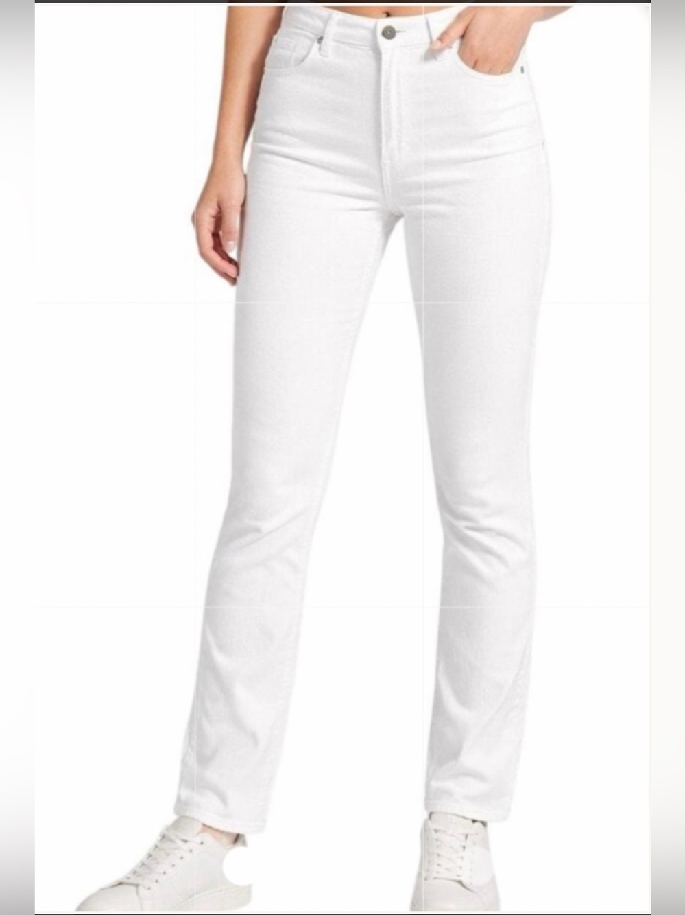 Hollister High-Rise Super Skinny White Jeans Soft Stretch Size 2S W26S